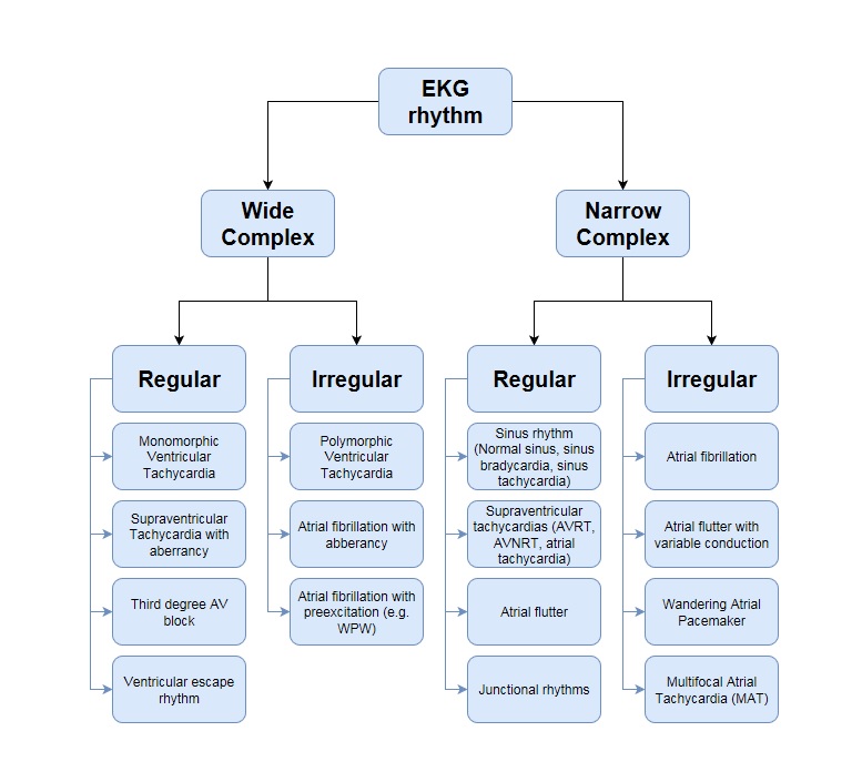 EKG Rhythm Flowchart