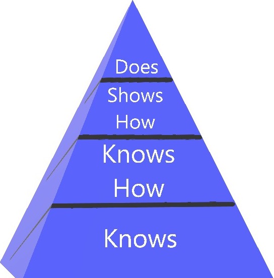 Millers Pyramid of clinical competence