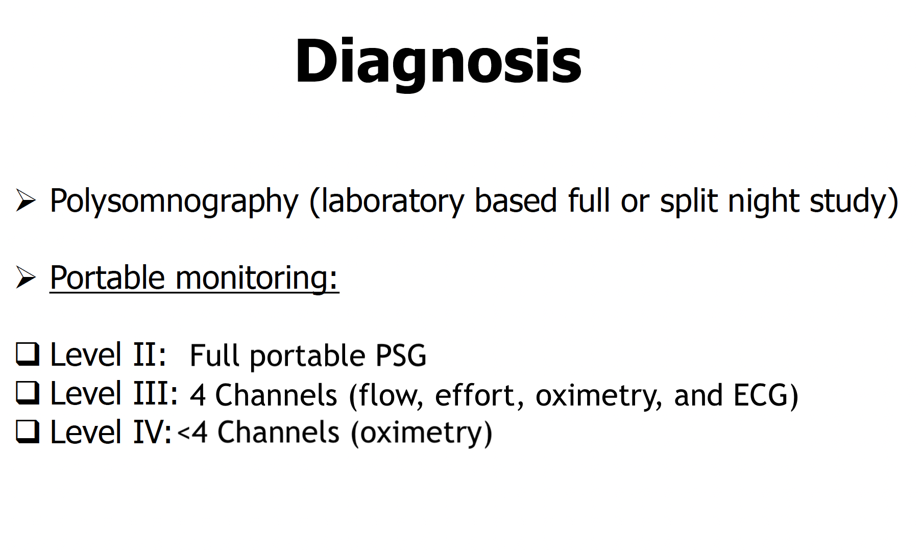 <p>Sleep Testing Modalities, Sleep Apnea