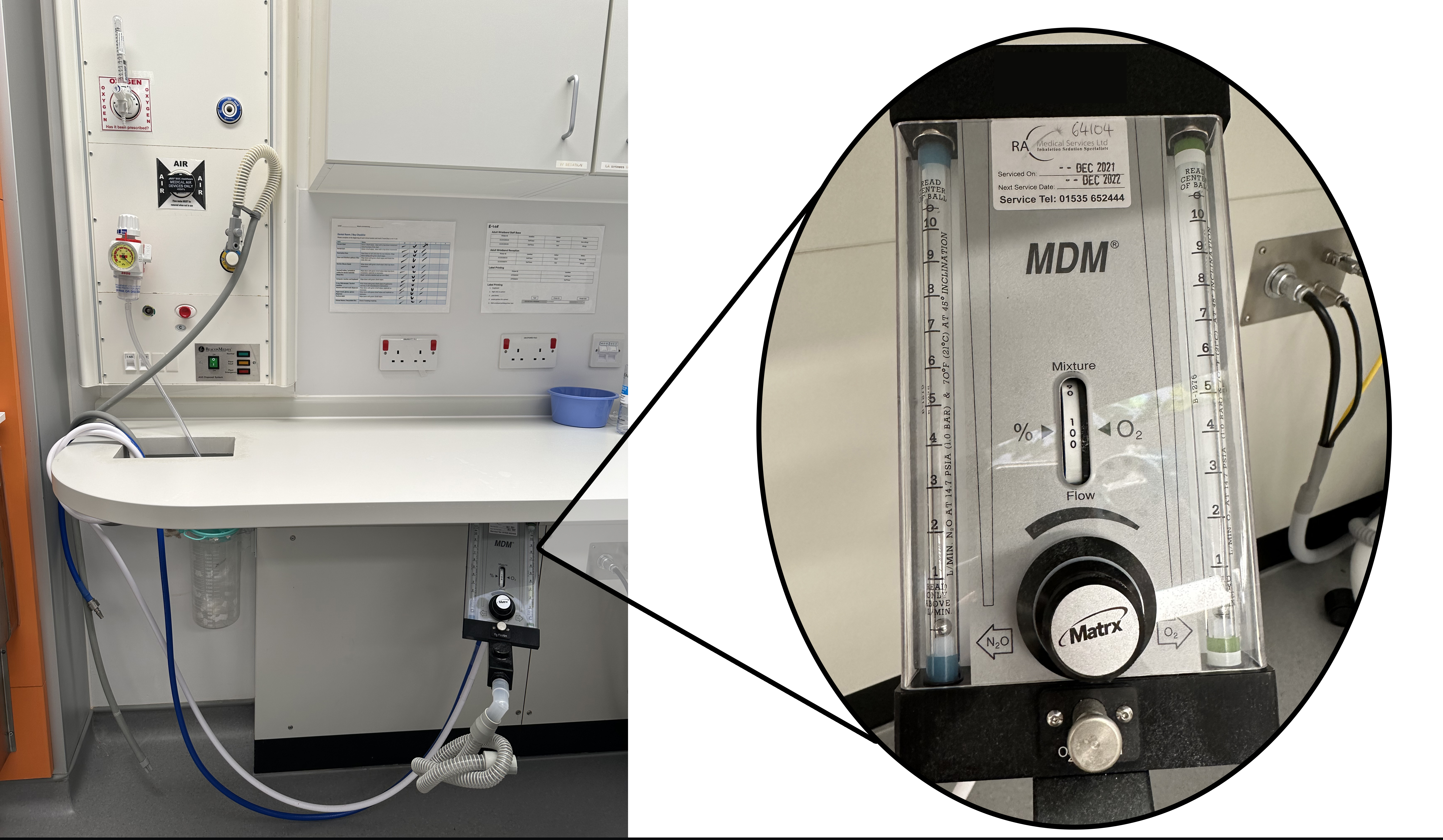 Inhalation sedation equipment